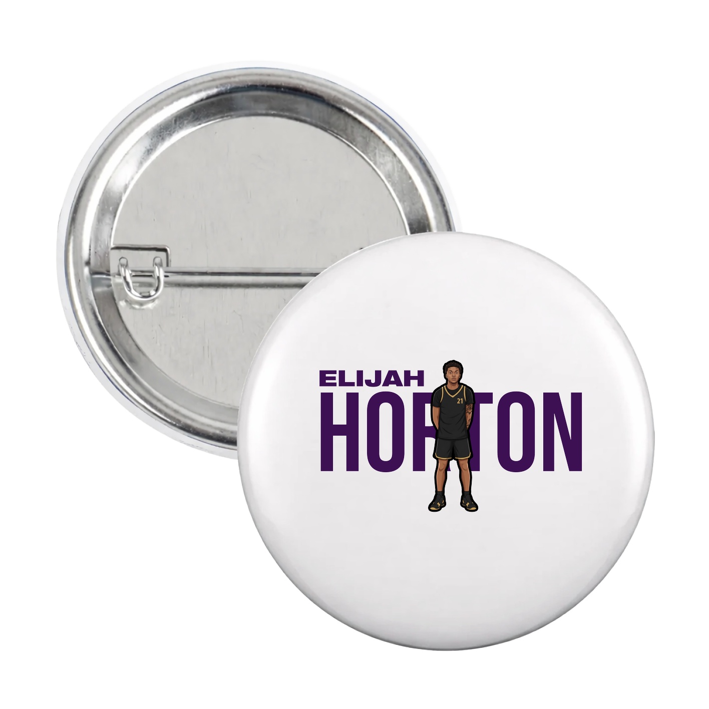 Game Day Button — Player Name in White