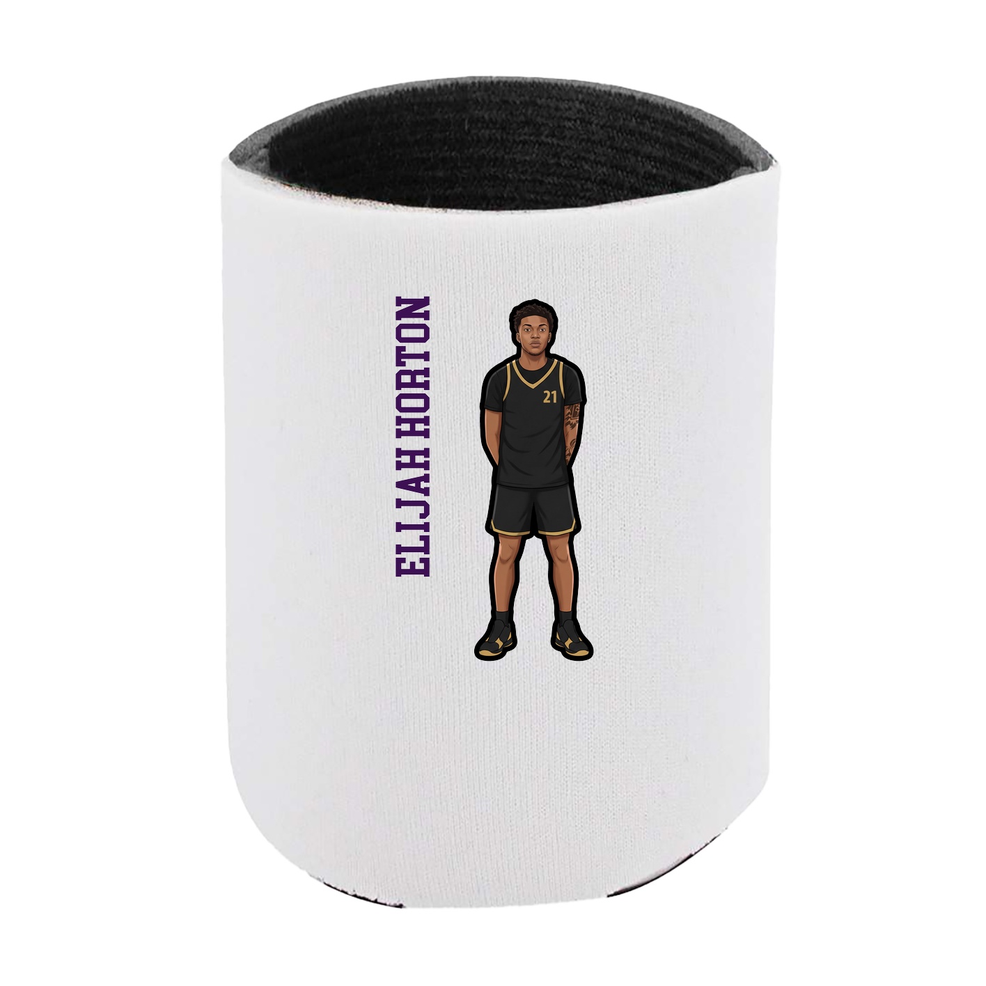 Can Holder — Name Vertical in White