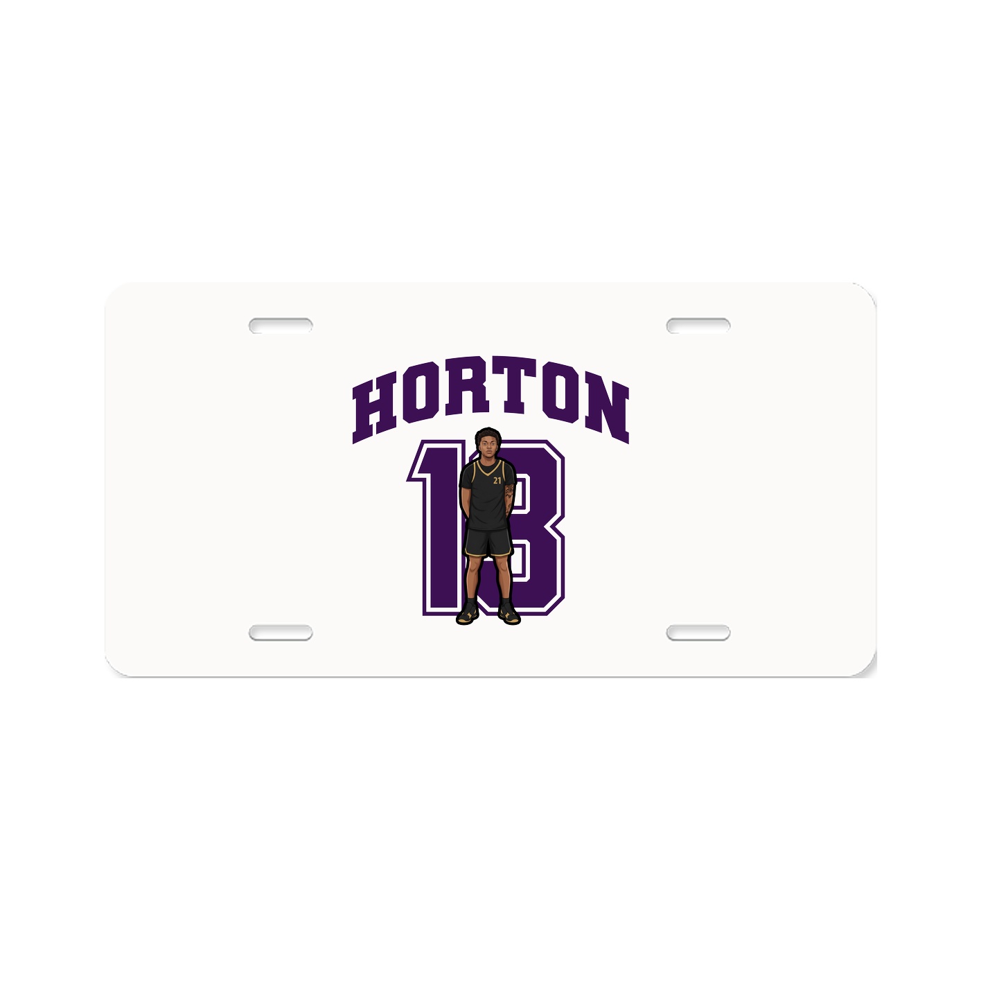 License Plate — Number in Classic