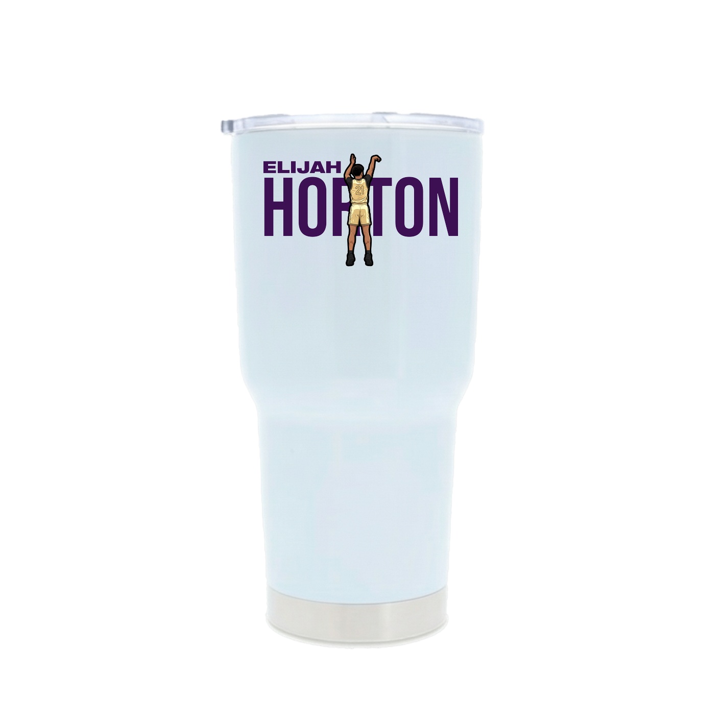 30oz Stainless Steel Tumbler — Player Name in White