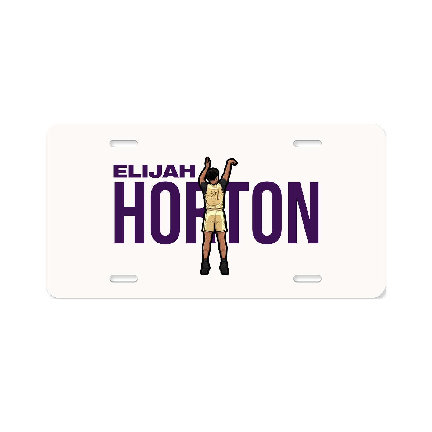 License Plate — Player Name in Classic