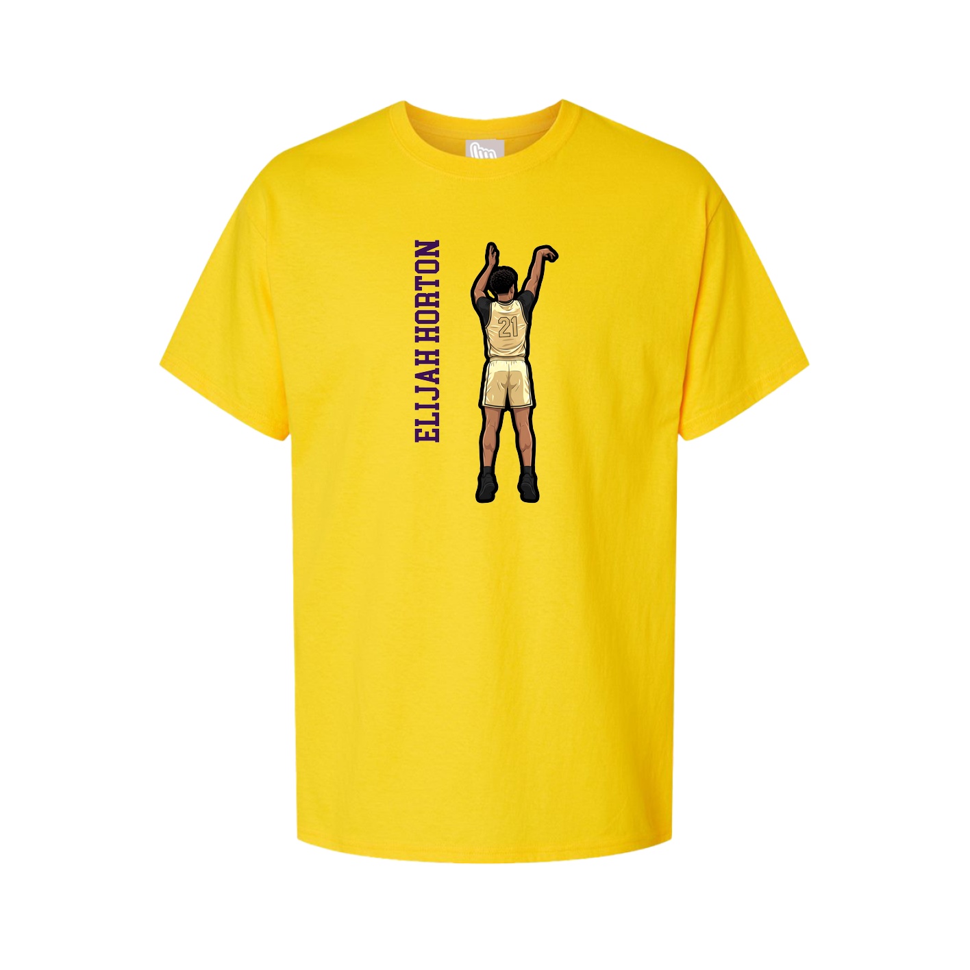 Tee — Name Vertical in Gold