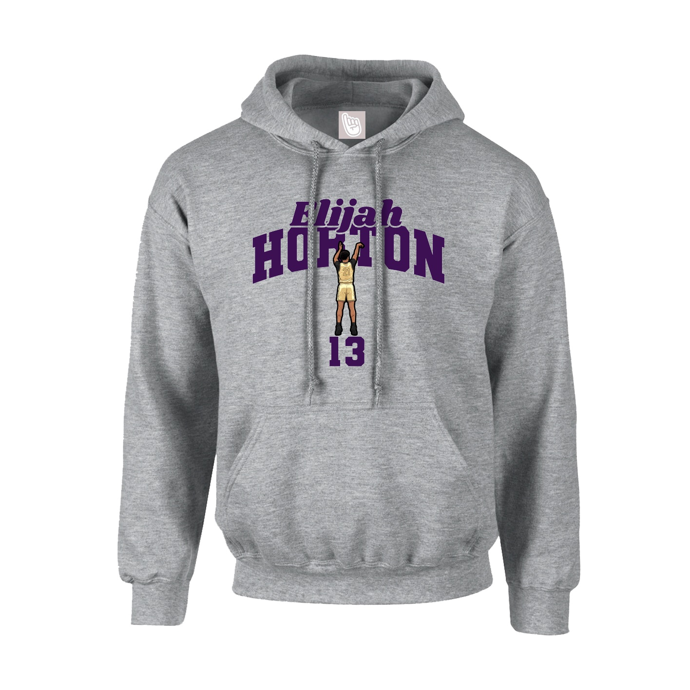 Youth Hoodie — Signature Arch in Grey