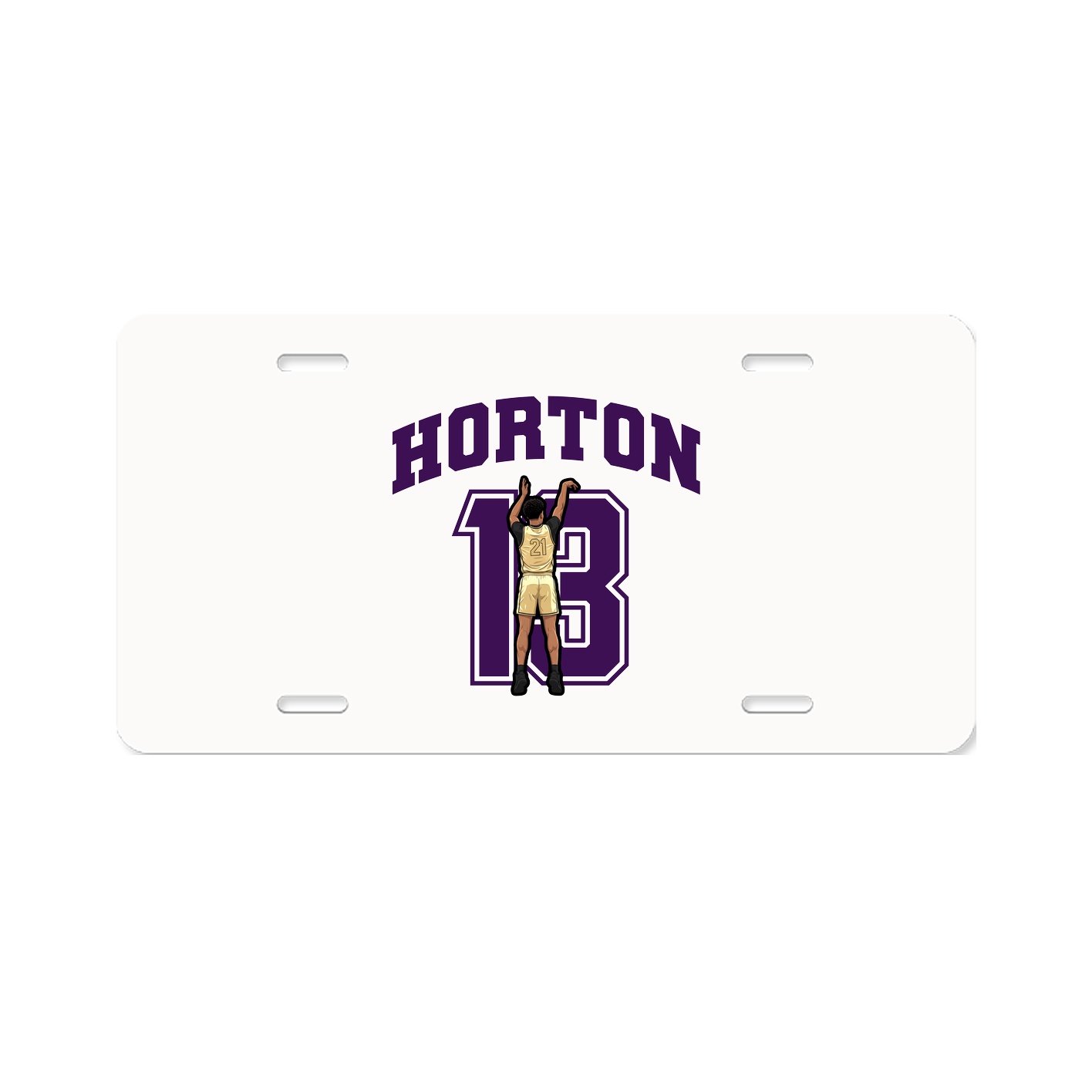 License Plate — Number in Classic