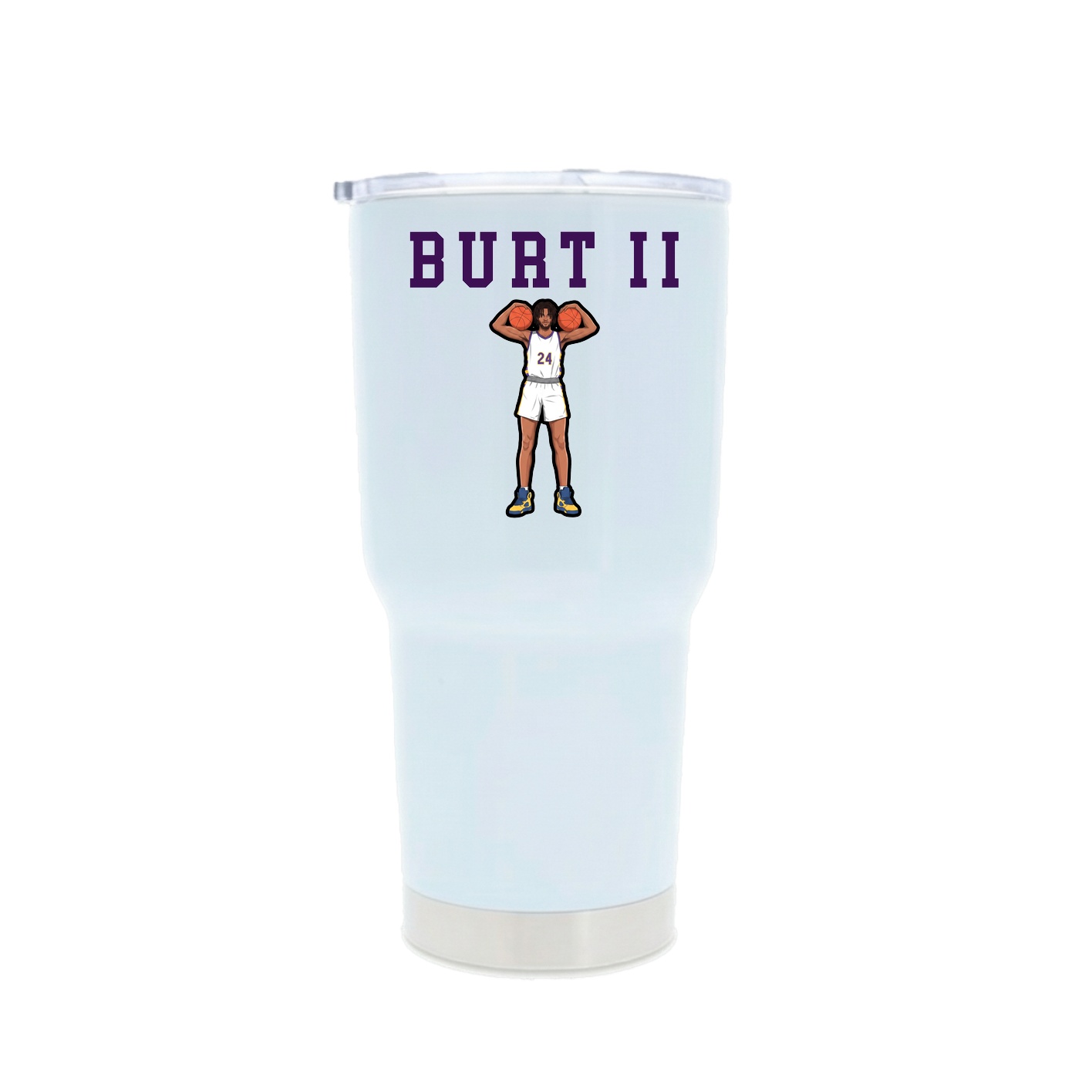 30oz Stainless Steel Tumbler — Shirsey in White
