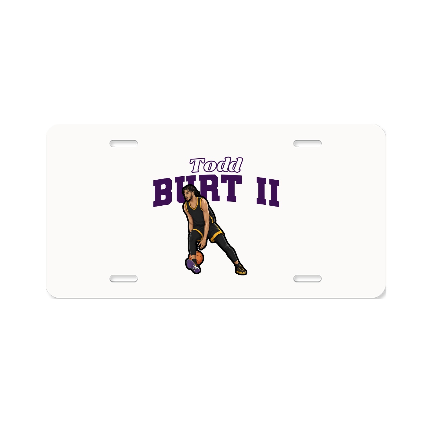 License Plate — Name Arch in Classic
