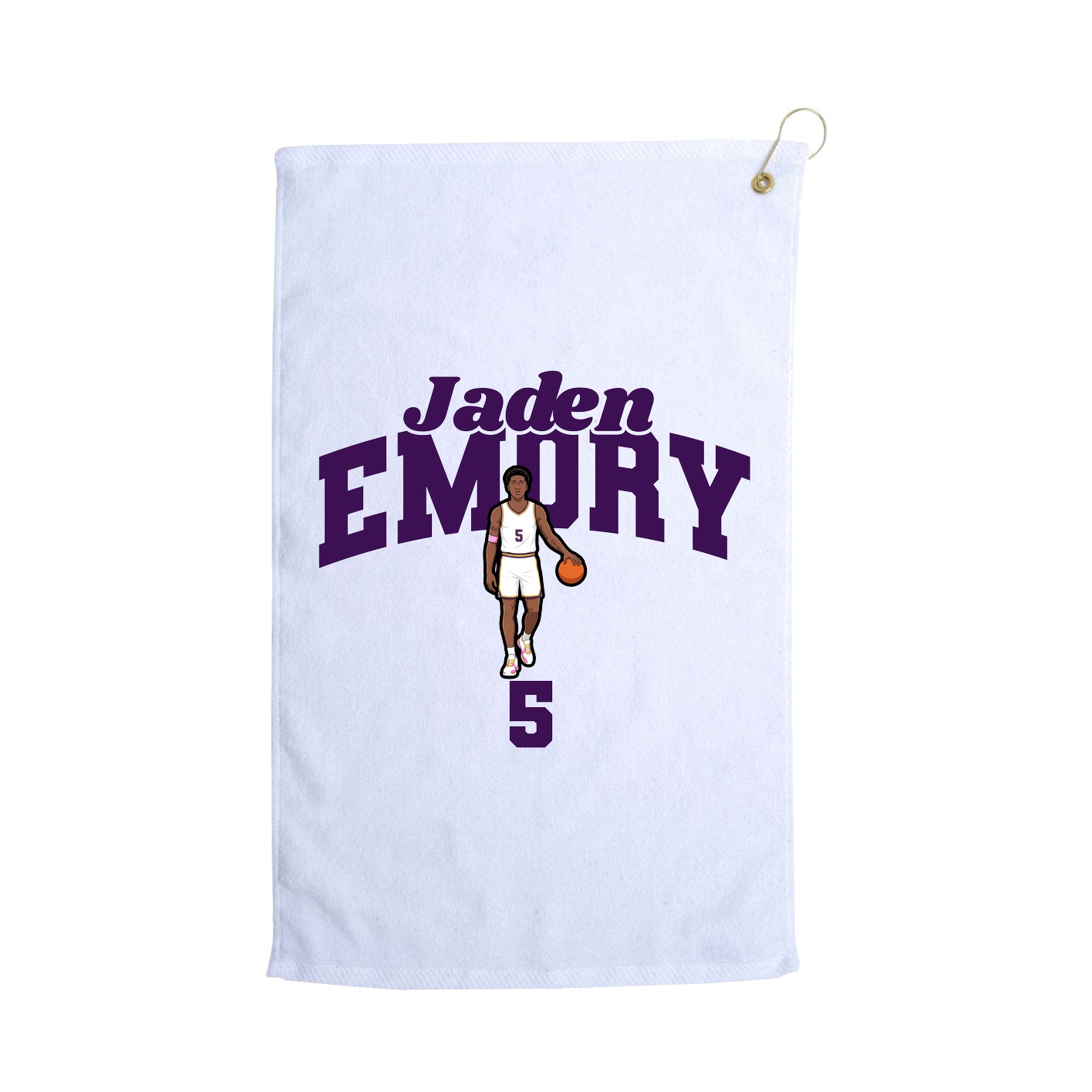 Golf Towel — Signature Arch in White