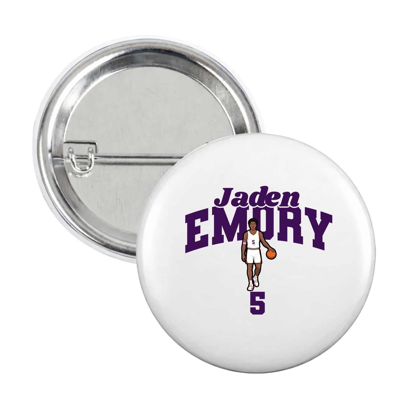 Game Day Button — Signature Arch in White