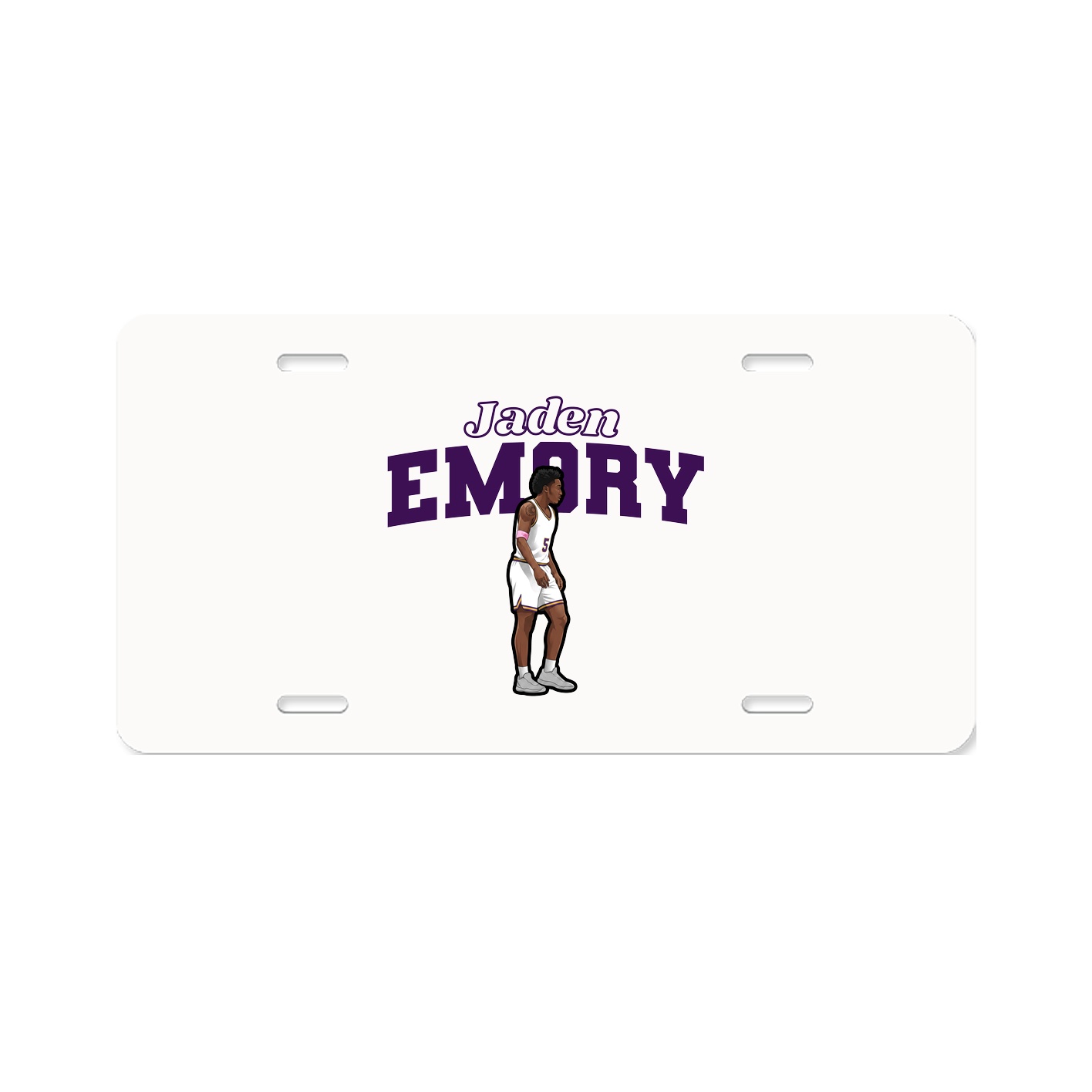 License Plate — Name Arch in Classic