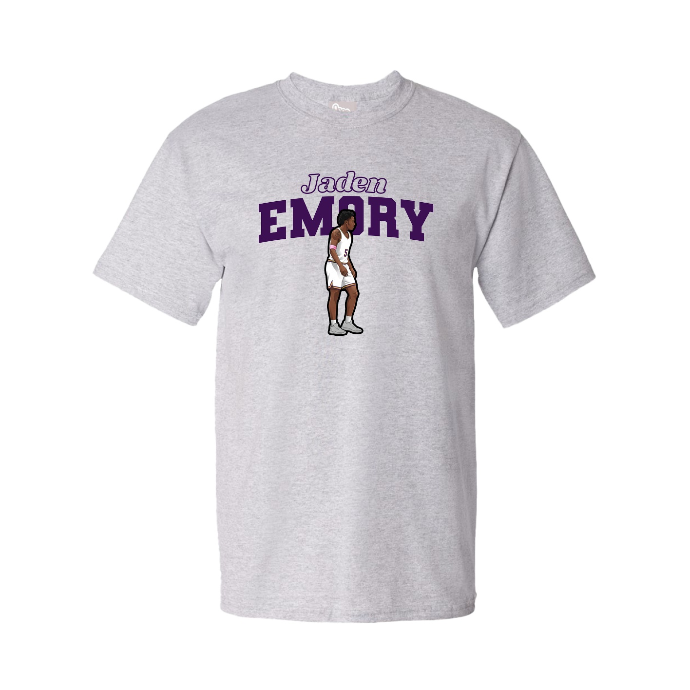 Youth Tee — Name Arch in Grey