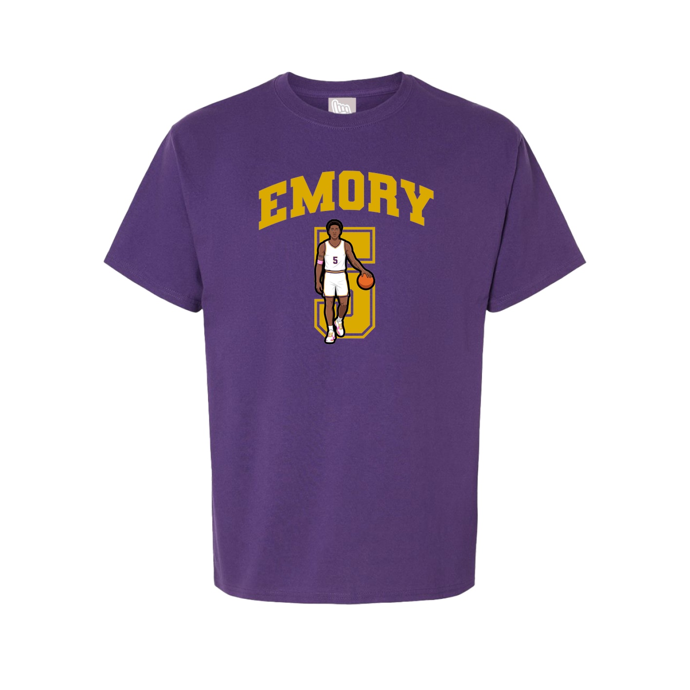 Youth Tee — Number in Purple