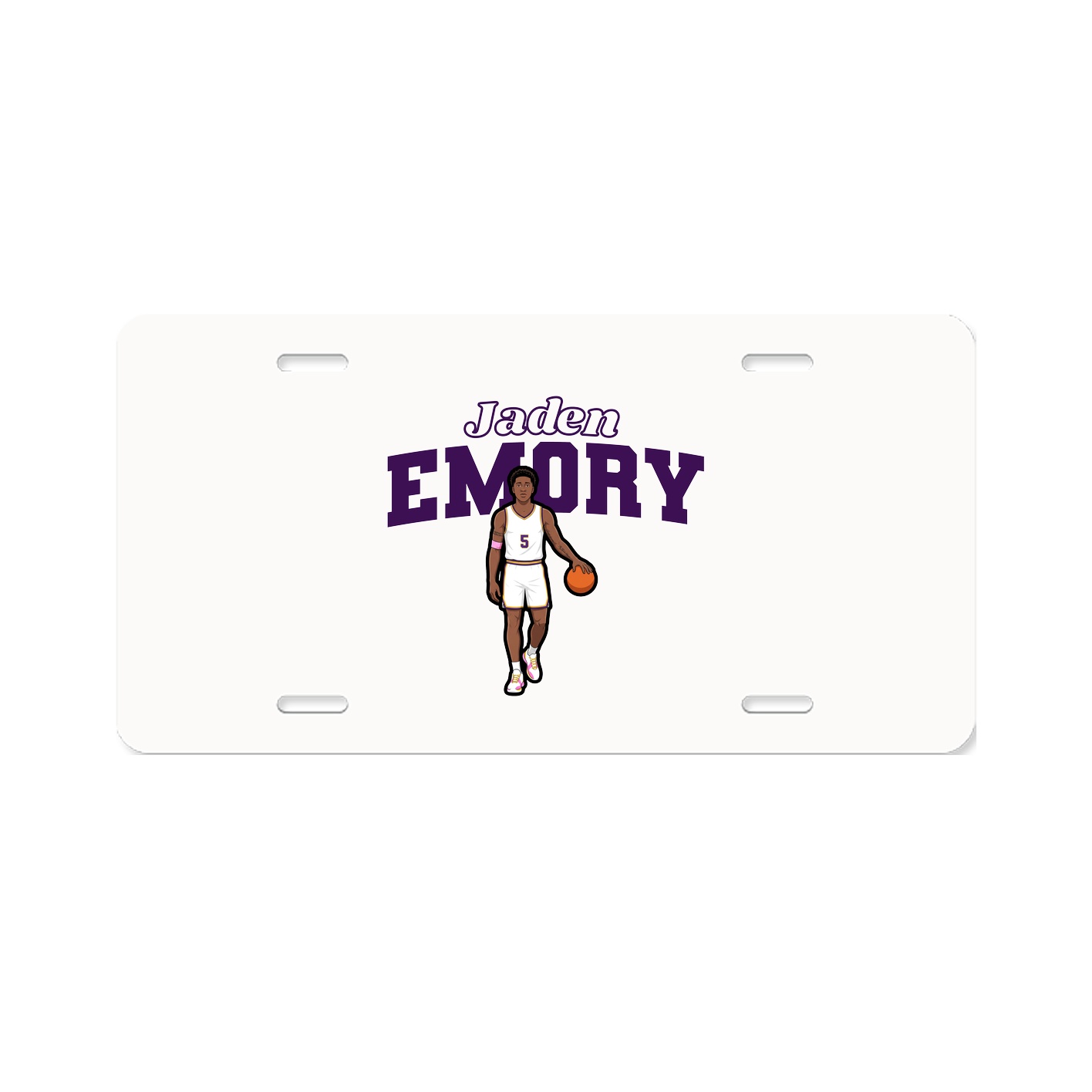 License Plate — Name Arch in Classic