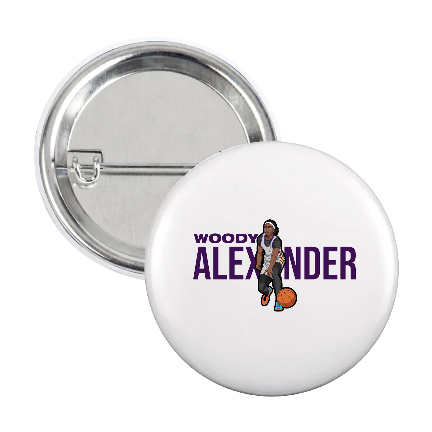 Game Day Button — Player Name in White