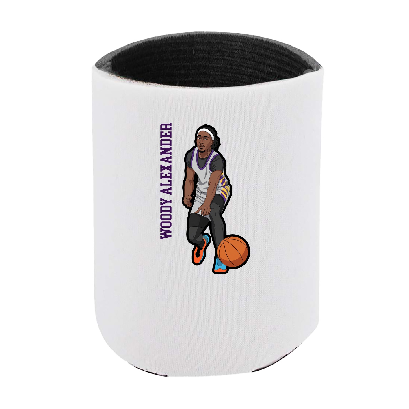 Can Holder — Name Vertical in White