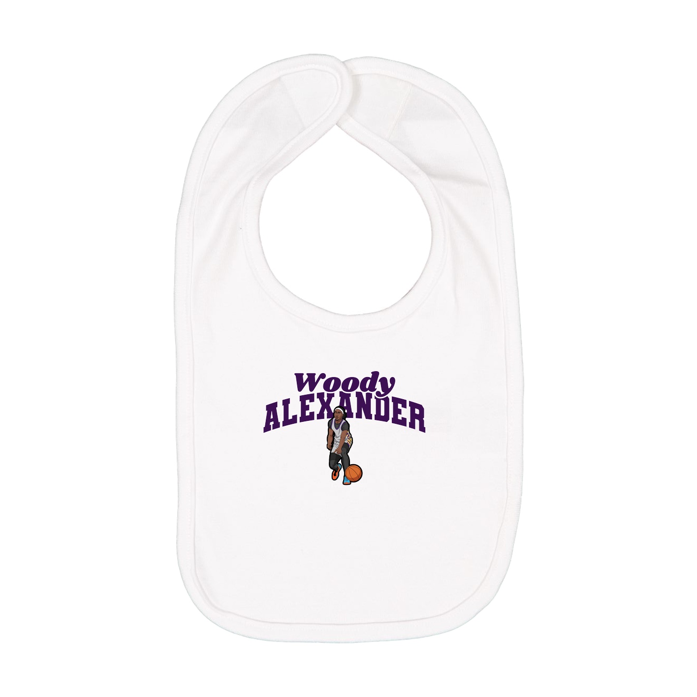 Infant Bib — Signature Arch in White
