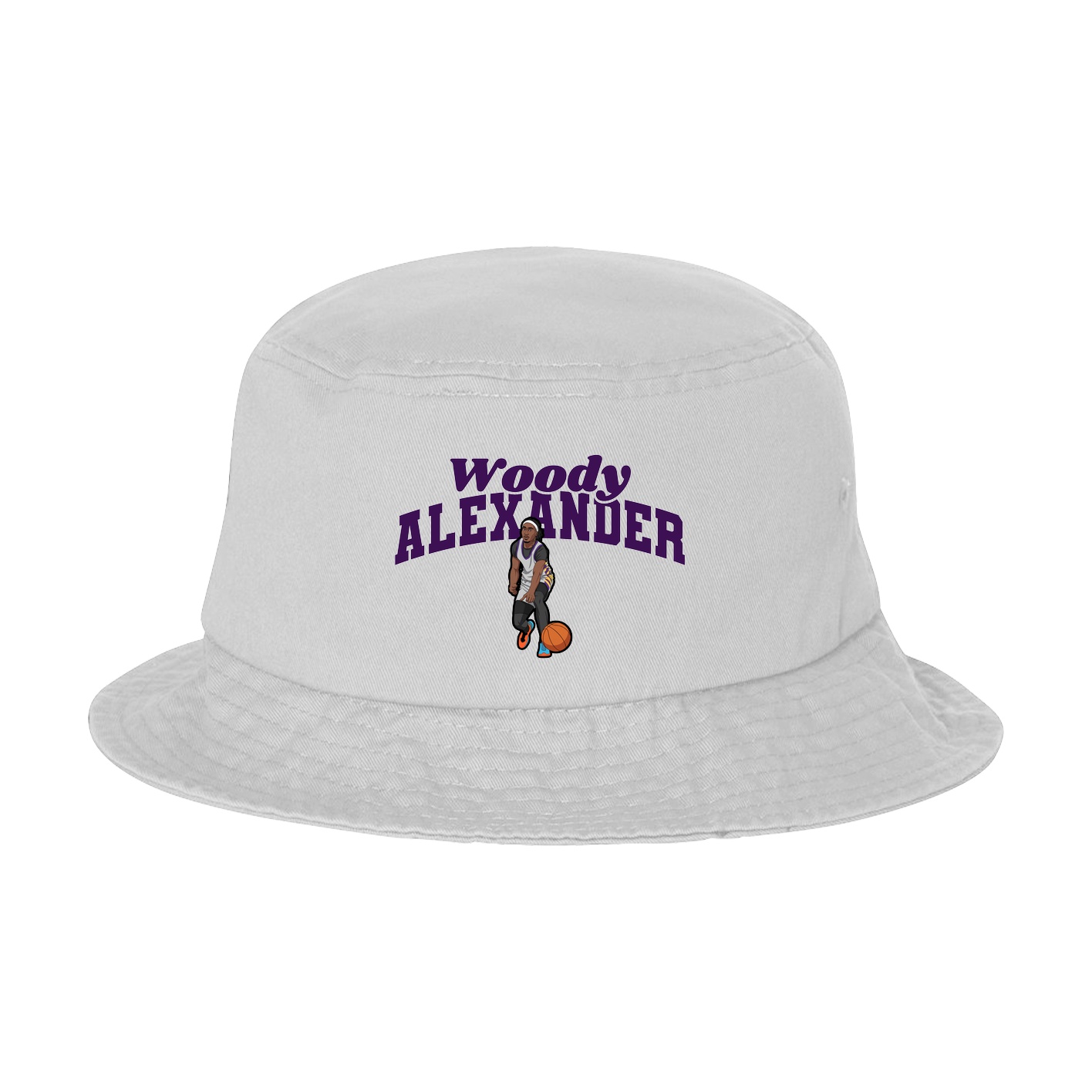 Bucket Cap — Signature Arch in White