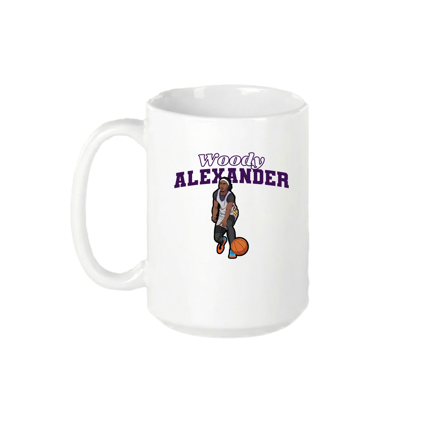 15oz Coffee Mug — Name Arch in White