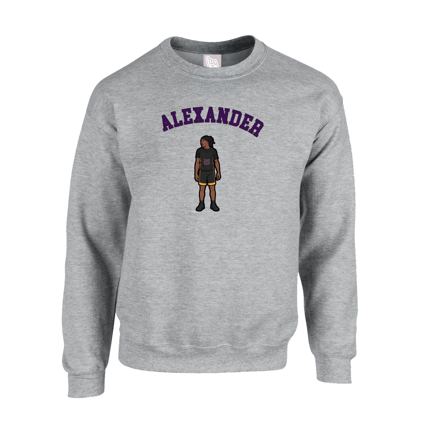 Fleece Crew — Shirsey Arch in Grey