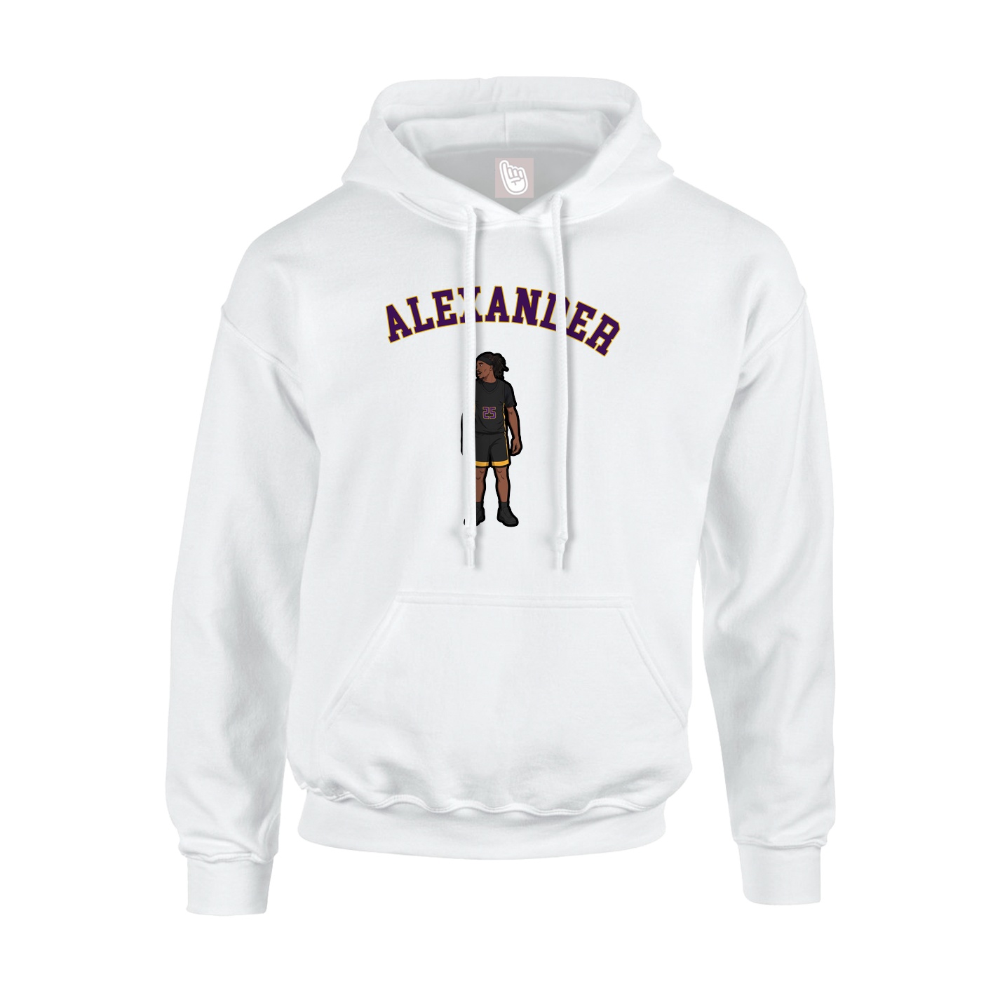 Youth Hoodie — Shirsey Arch in White