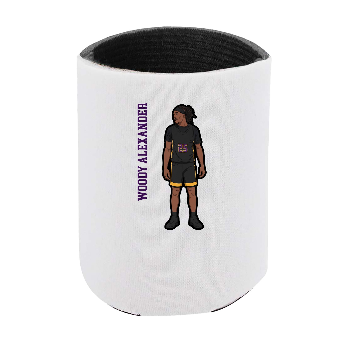 Can Holder — Name Vertical in White