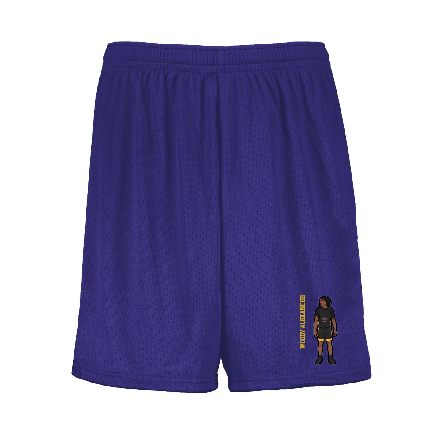 Shorts — Name Vertical in Purple