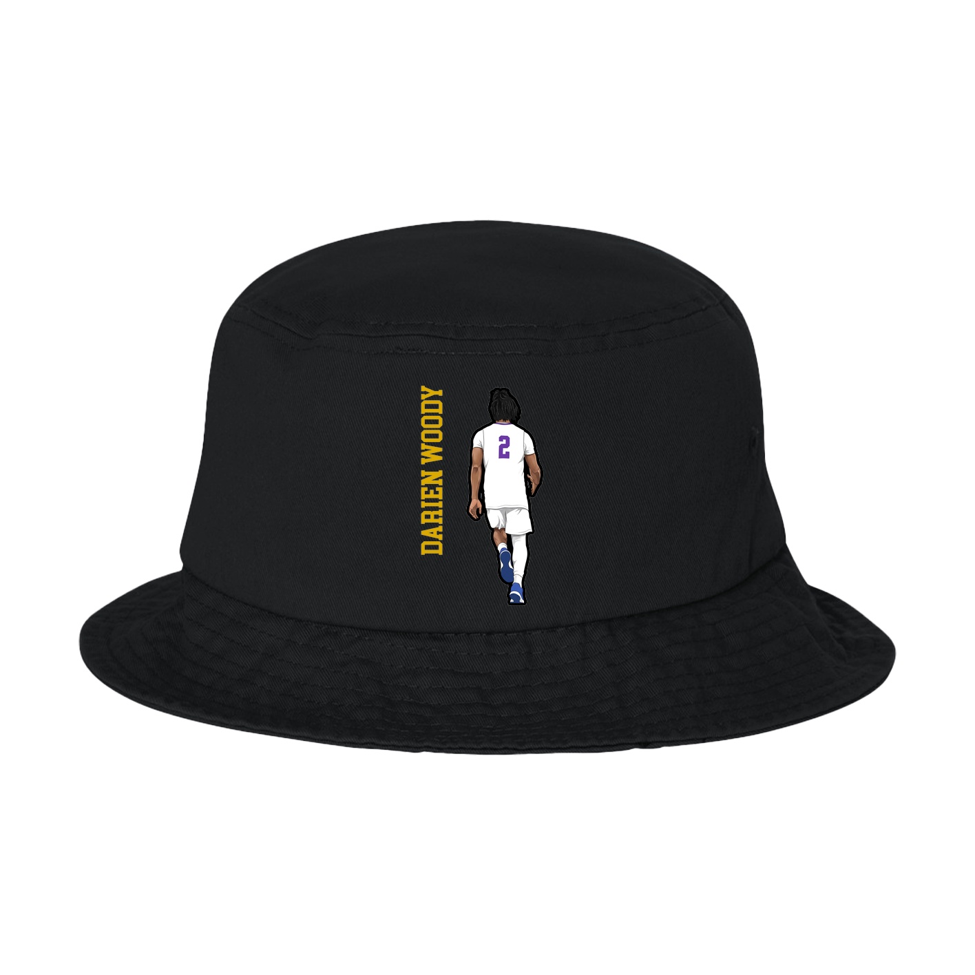 Bucket Cap — Name Vertical in Black