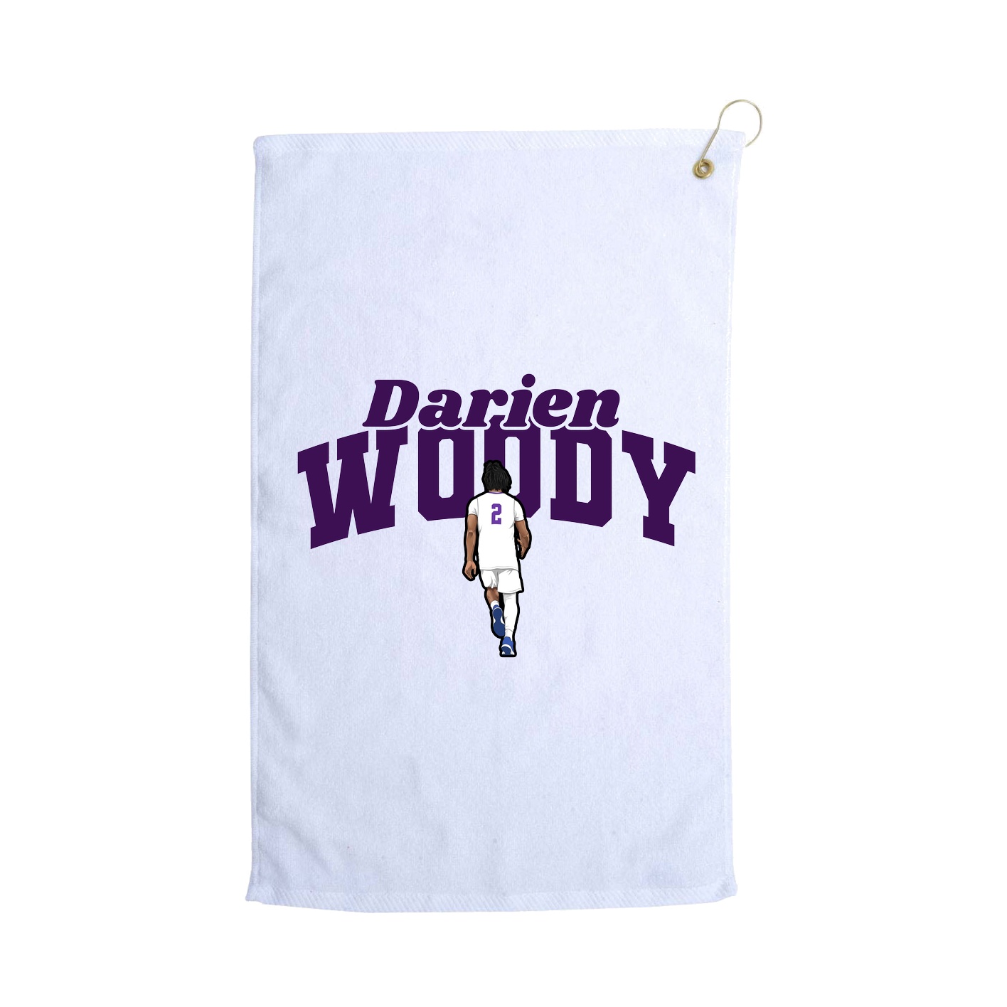 Golf Towel — Signature Arch in White