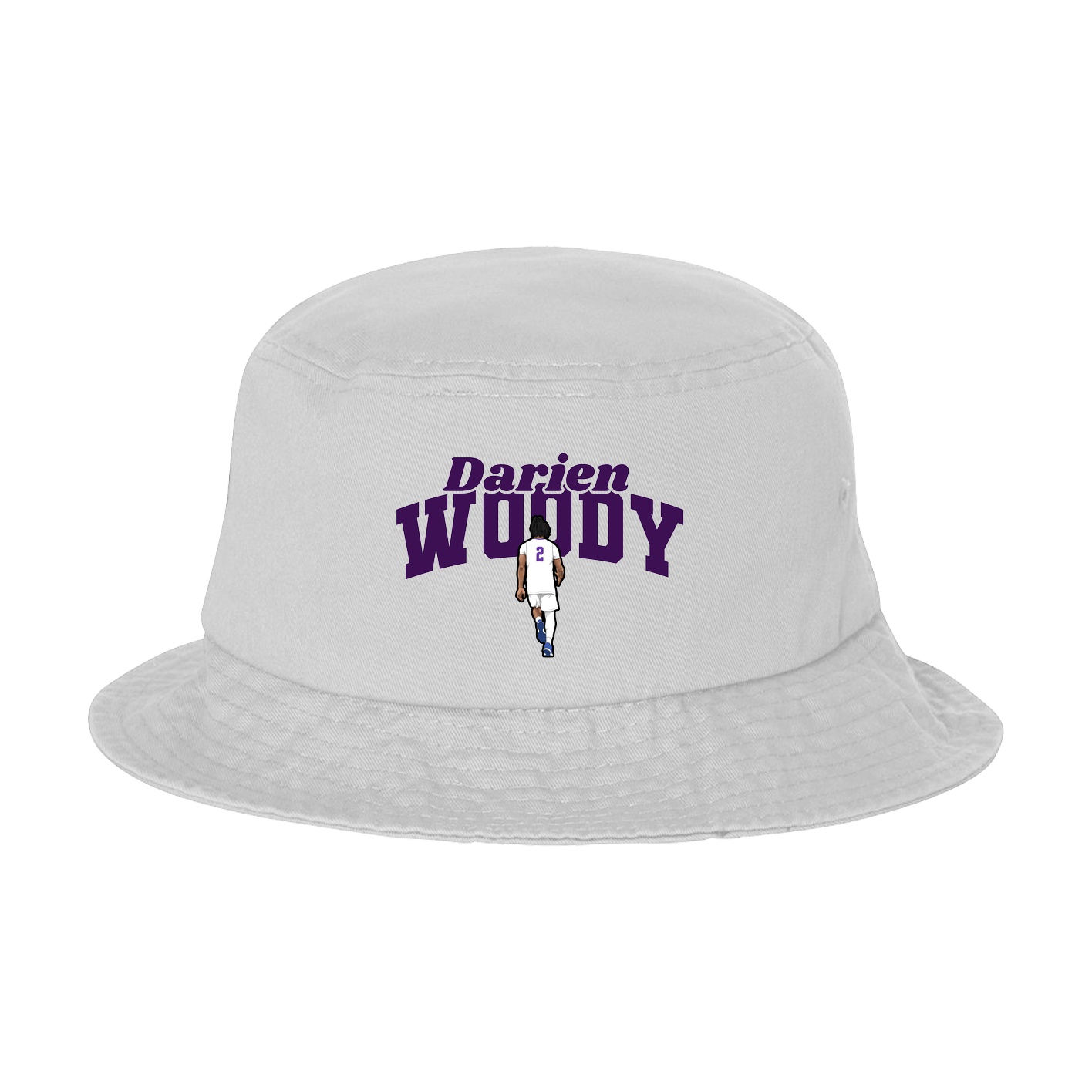 Bucket Cap — Signature Arch in White