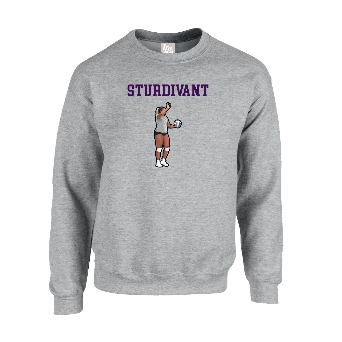 Fleece Crew — Shirsey in Grey