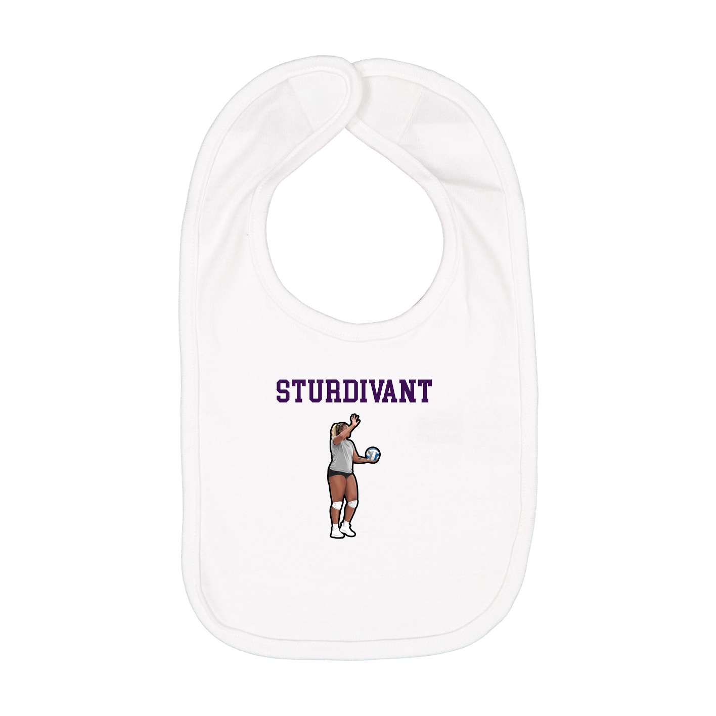 Infant Bib — Shirsey in White