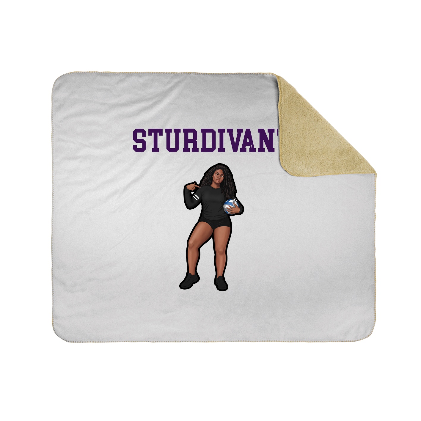 Throw Blanket — Shirsey in White