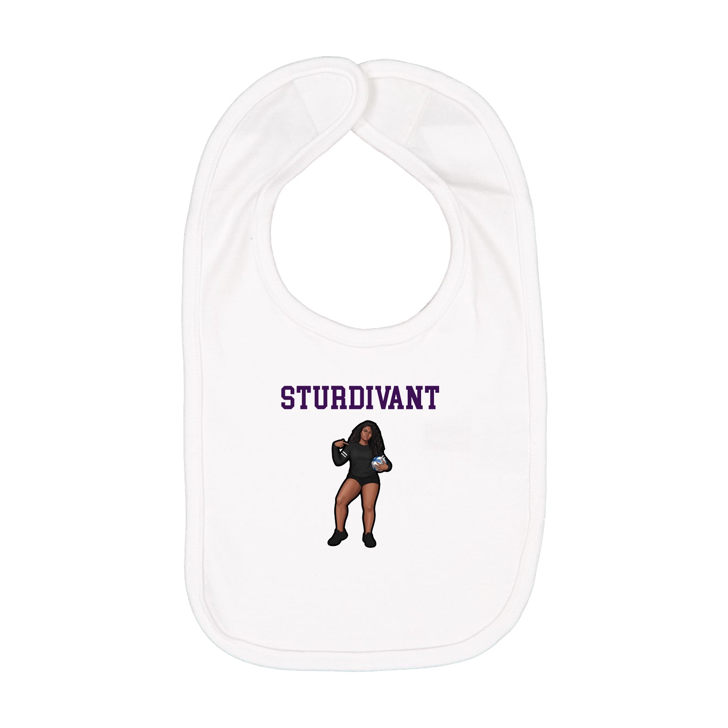 Infant Bib — Shirsey in White