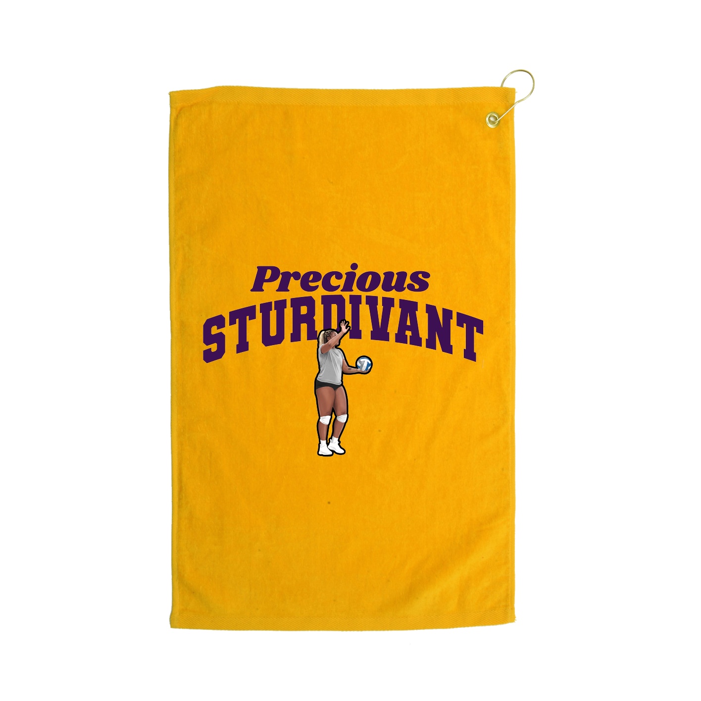 Golf Towel — Signature Arch in Gold