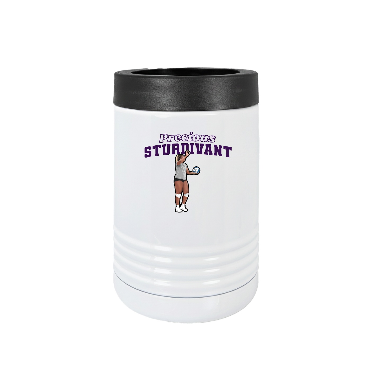 Beverage Holder — Name Arch in White