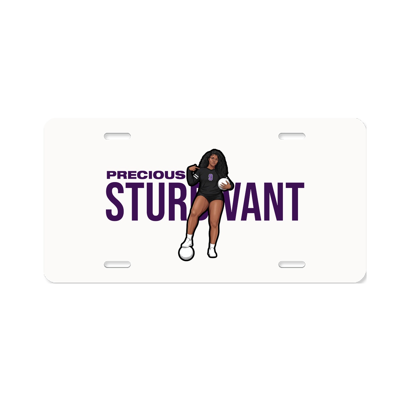 License Plate — Player Name in Classic