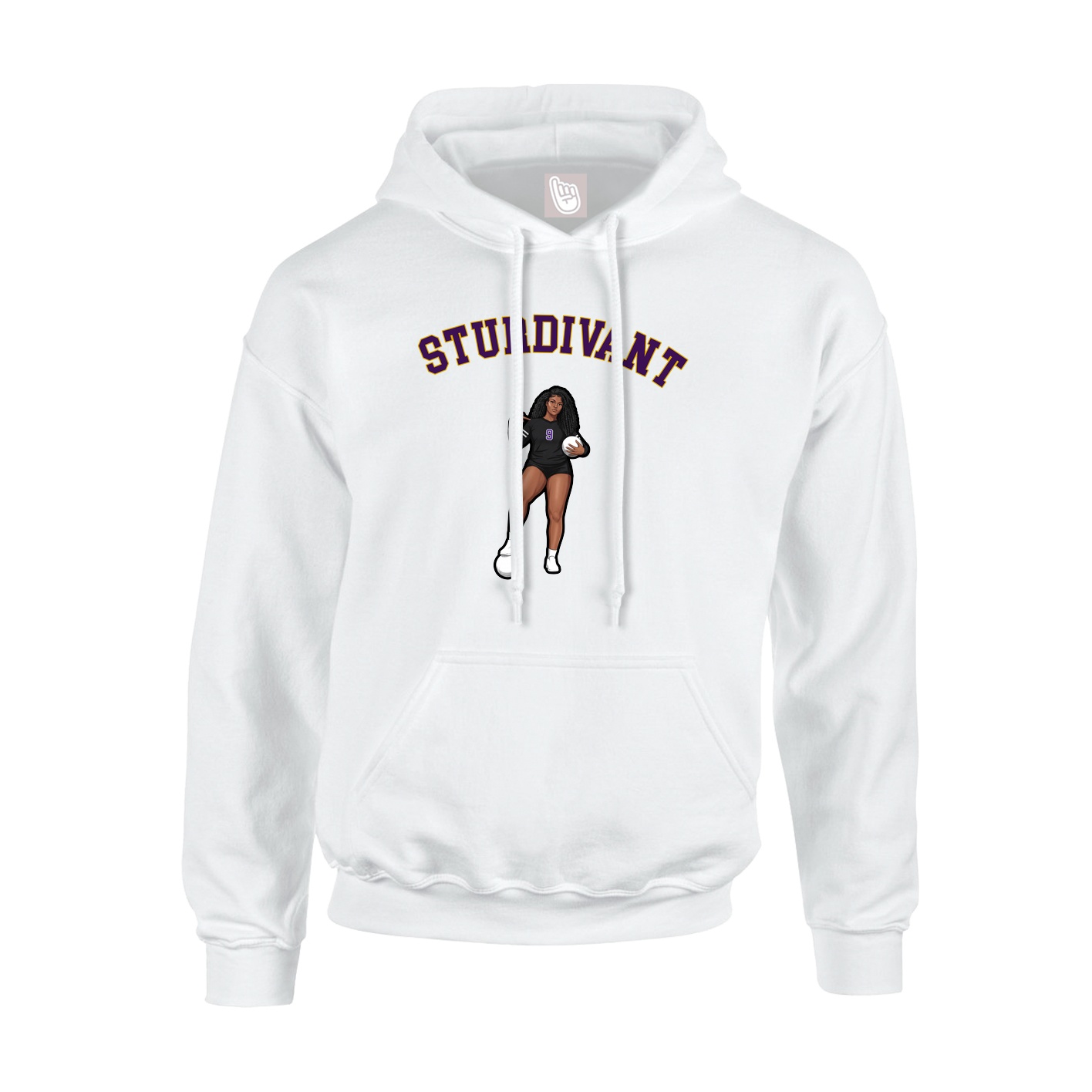 Hoodie — Shirsey Arch in White
