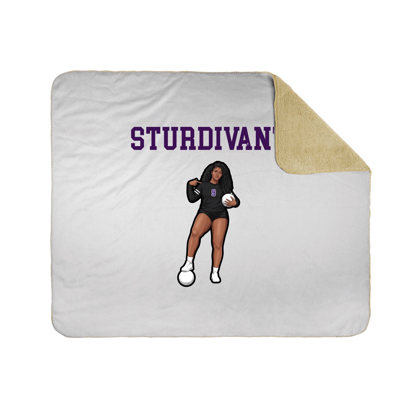 Throw Blanket — Shirsey in White