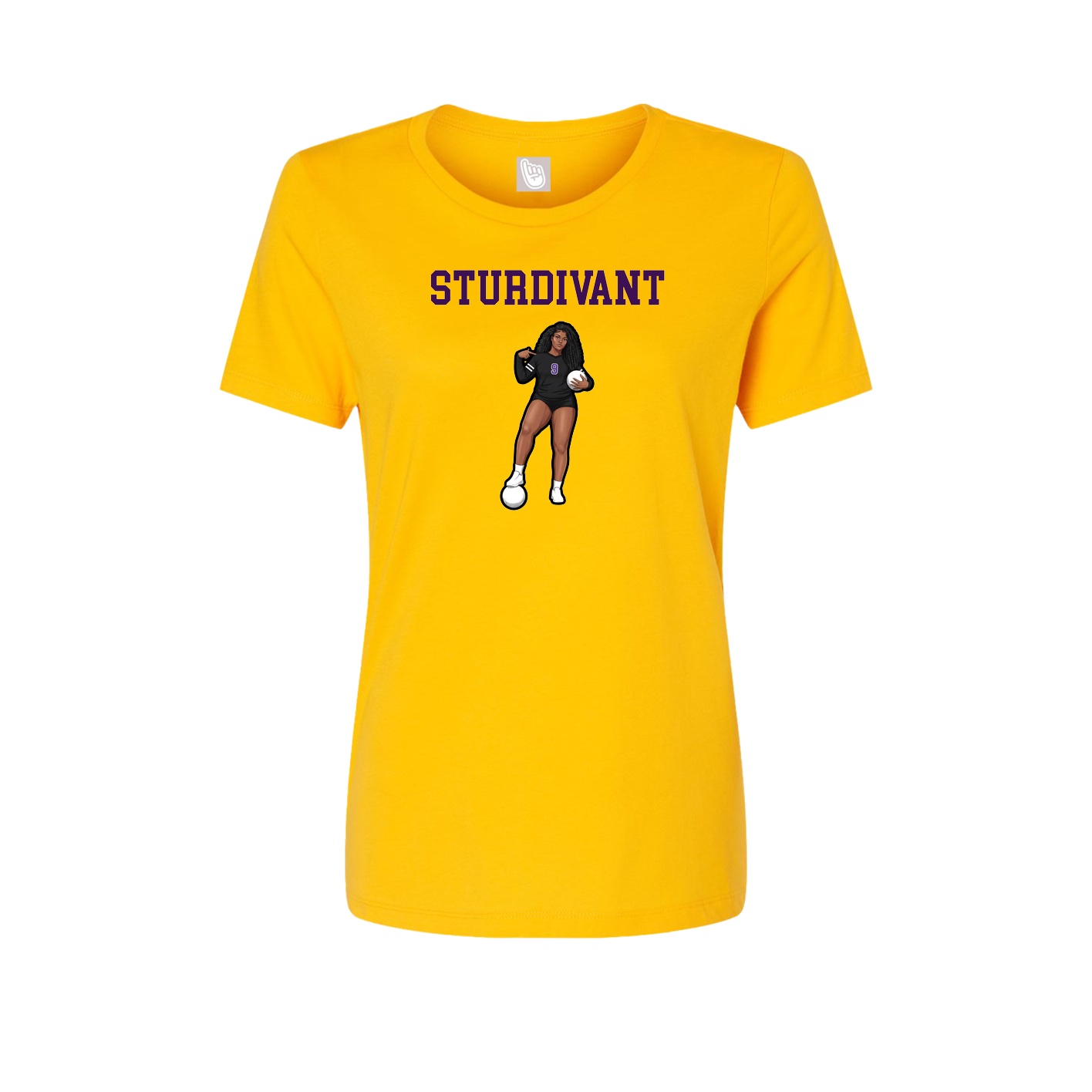 Fitted Women's Tee — Shirsey in Gold