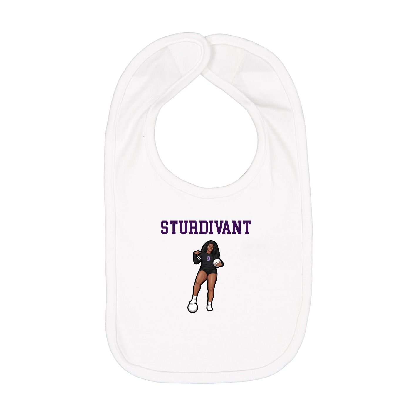 Infant Bib — Shirsey in White