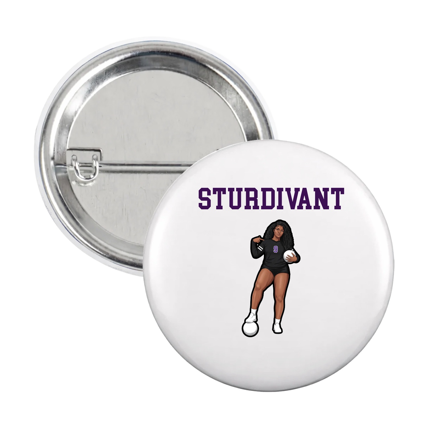 Game Day Button — Shirsey in White