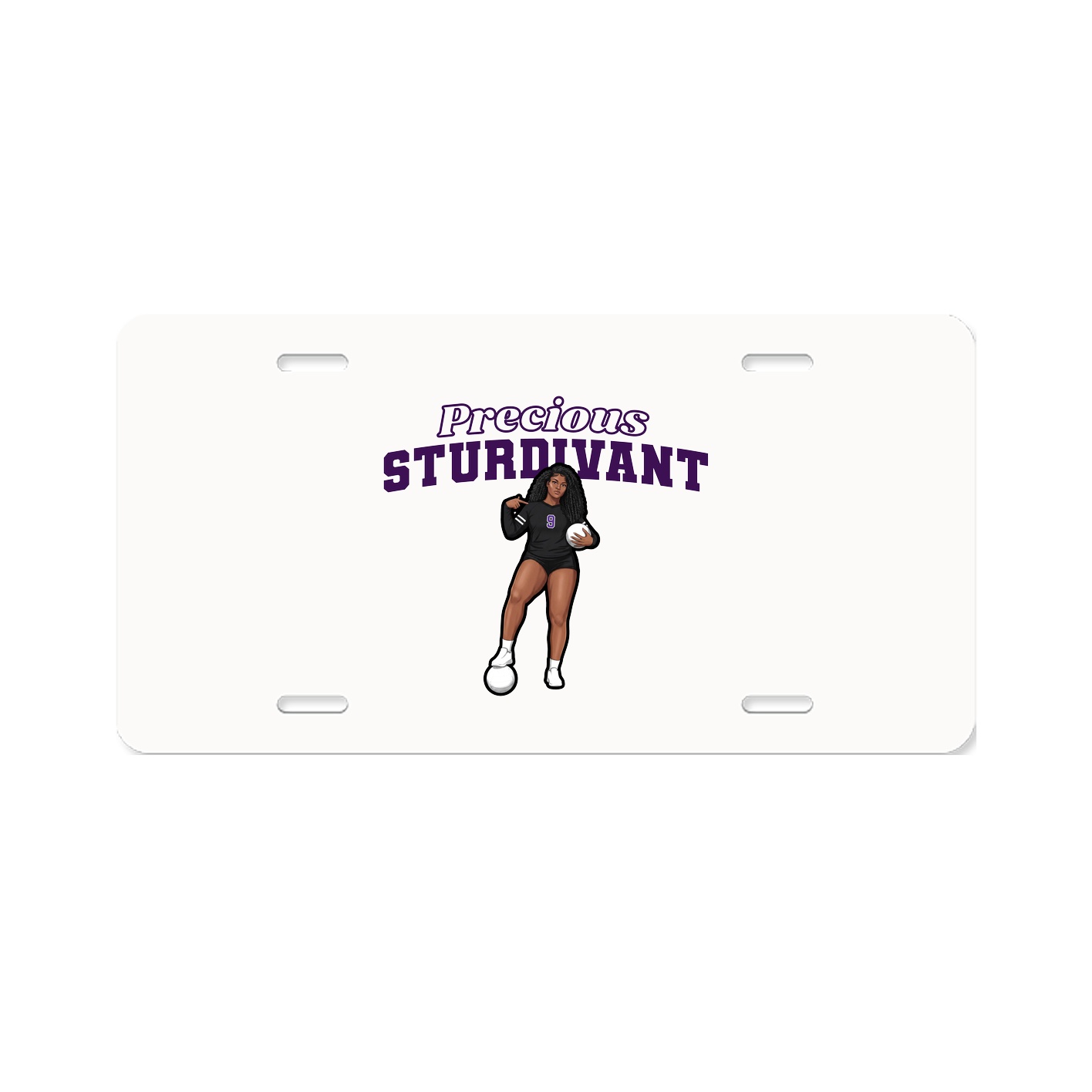 License Plate — Name Arch in Classic