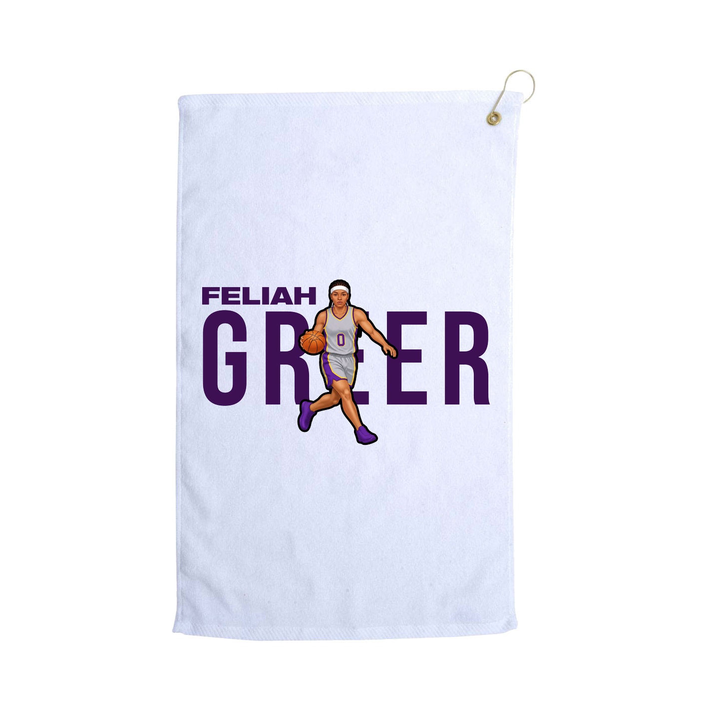 Golf Towel — Player Name in White