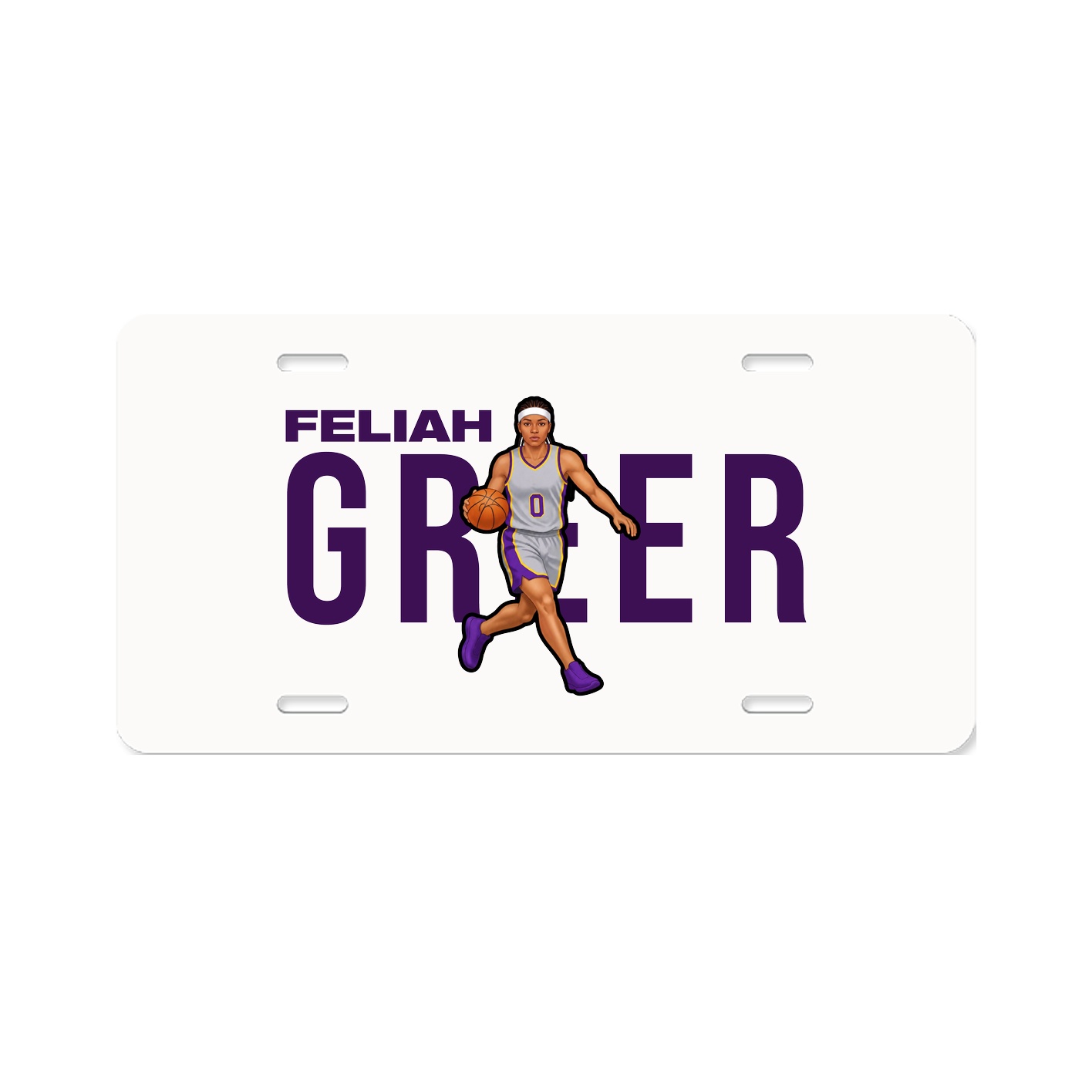 License Plate — Player Name in Classic