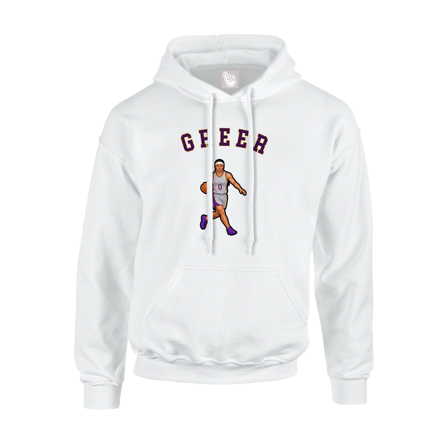 Youth Hoodie — Shirsey Arch in White