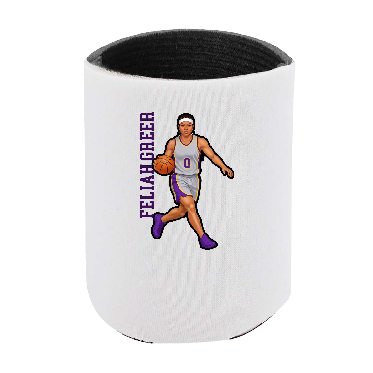 Can Holder — Name Vertical in White