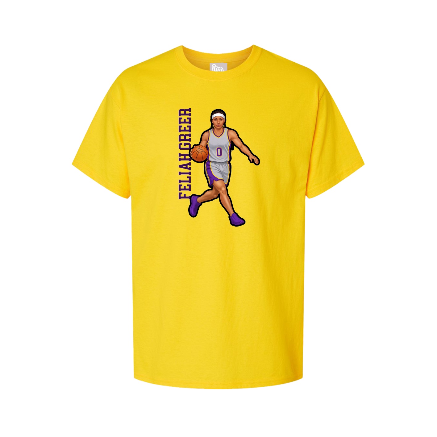 Tee — Name Vertical in Gold