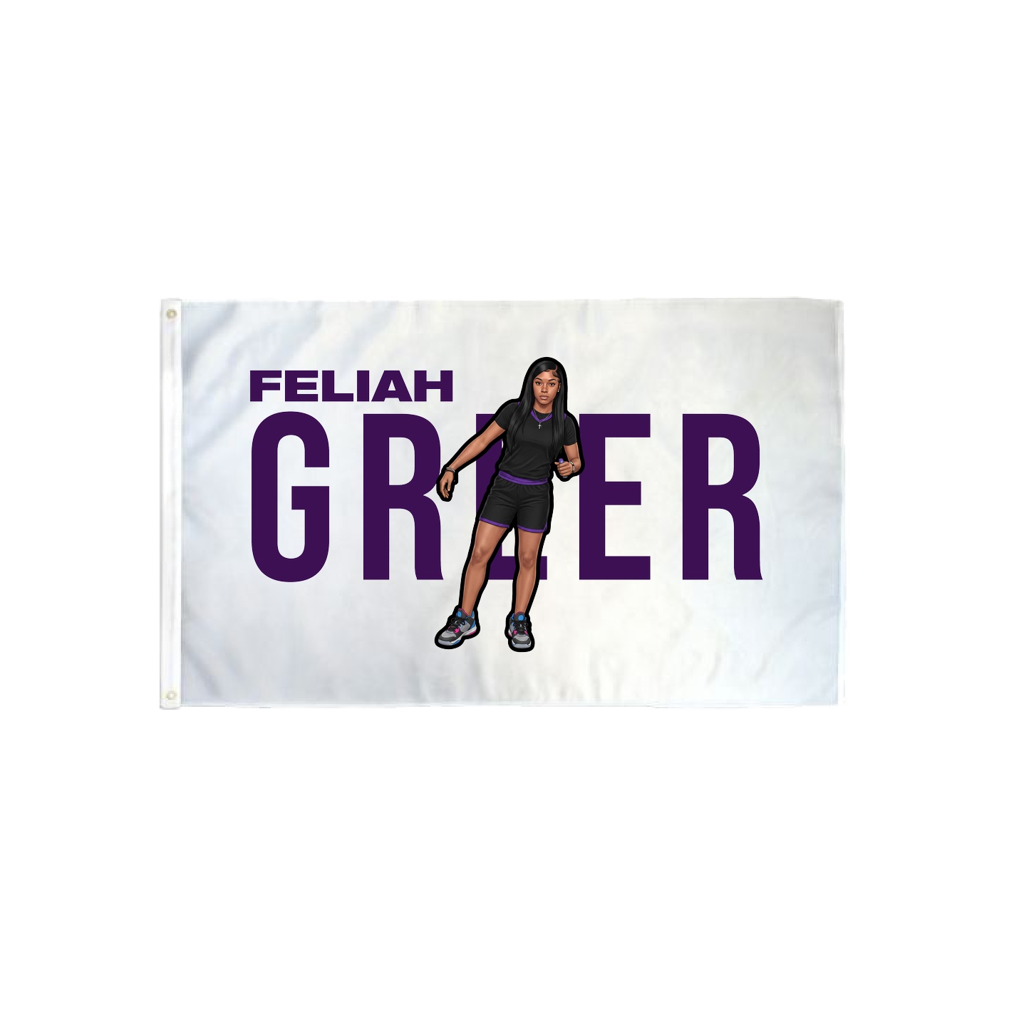 3x5 Flag — Player Name in Classic