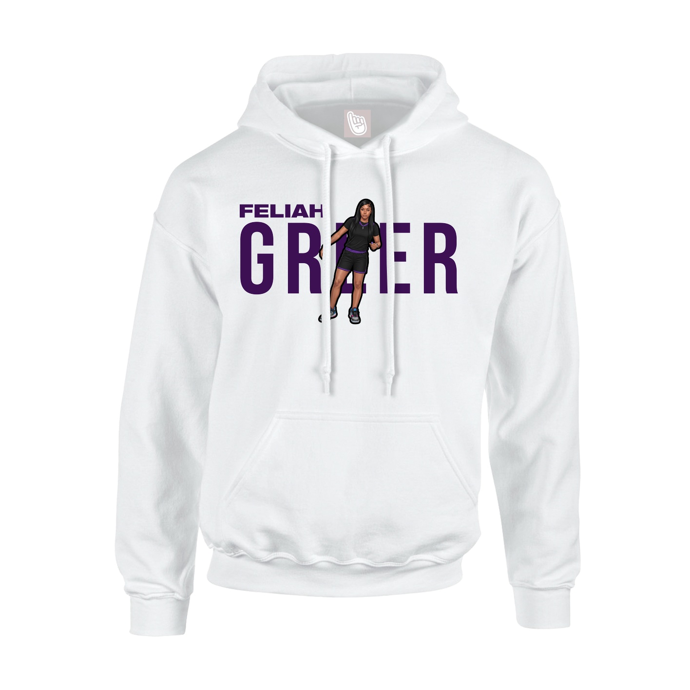 Hoodie — Player Name in White