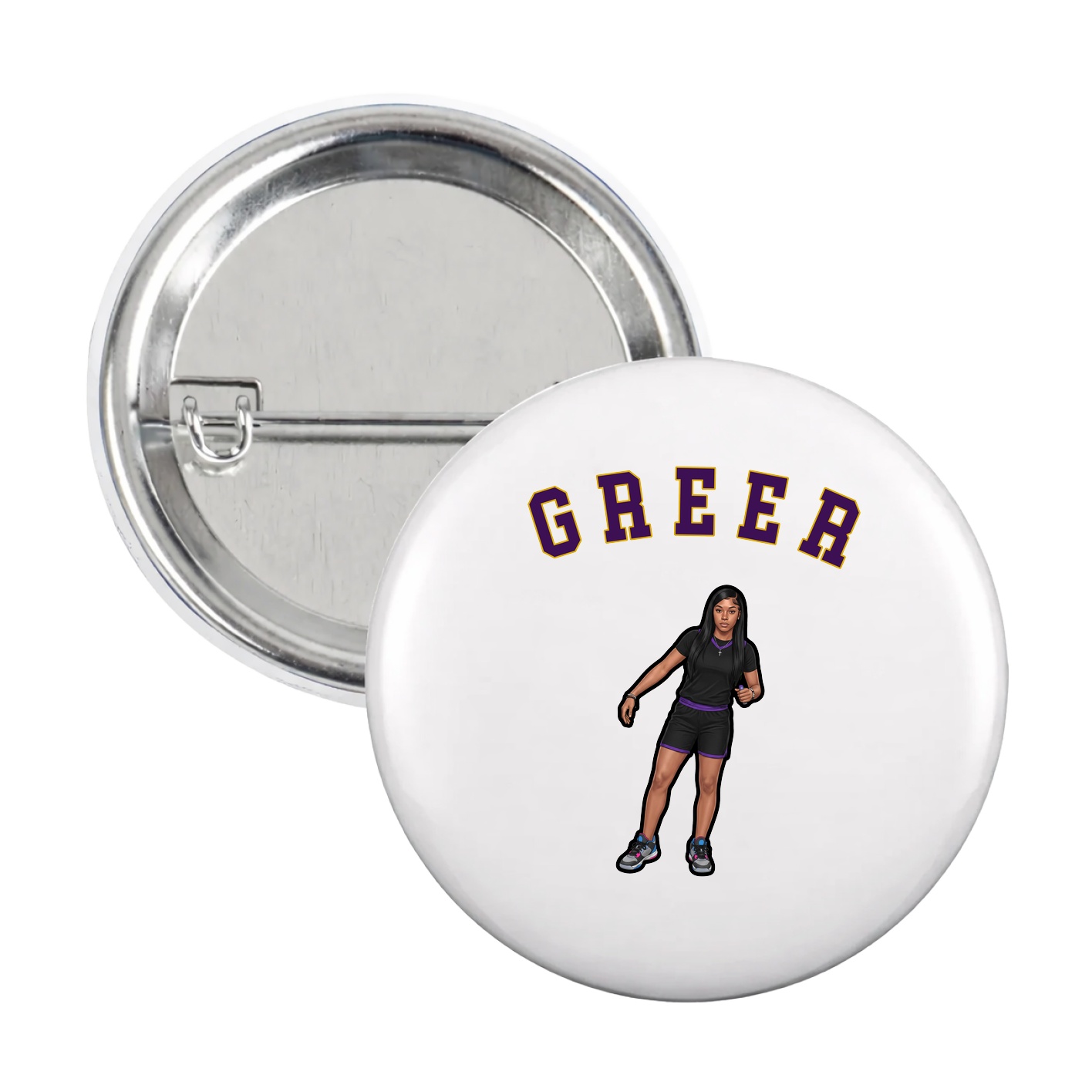 Game Day Button — Shirsey Arch in White