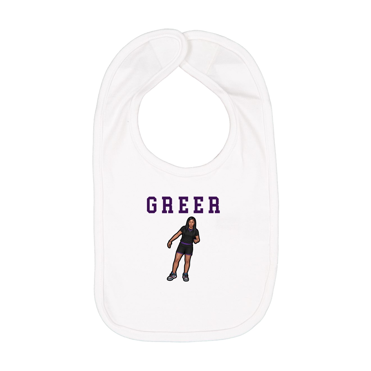 Infant Bib — Shirsey in White
